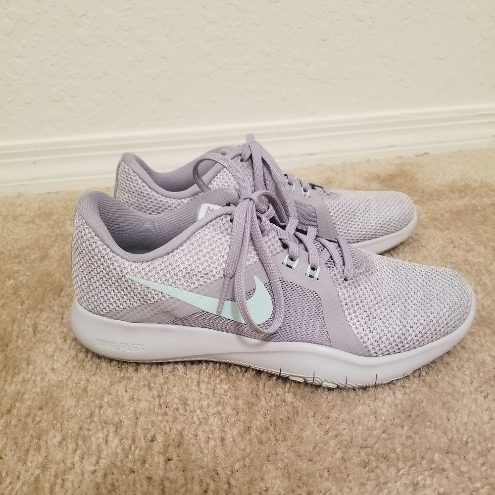 Grey and mint Nike flex shoe